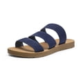 thumbnail image 1 of Dream Pairs Women's Sandals Comfort Summer Shoes For Girls Womens Flat Platform Wedge Sandals Size 6 B(M) US Florida Navy, 1 of 4