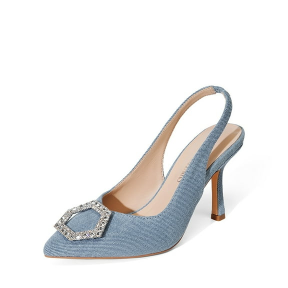 Dream Pairs Women's Slingback Closed Toe Stiletto Heel