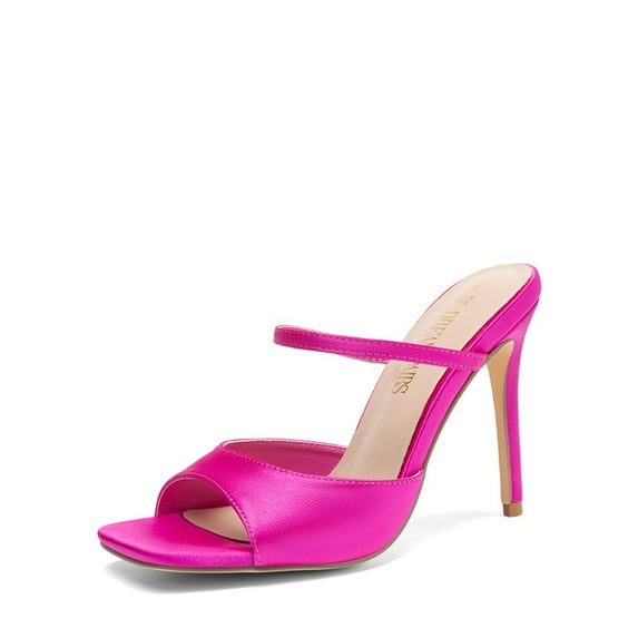 Dream Pairs Women's Square Toe Slip On Stiletto