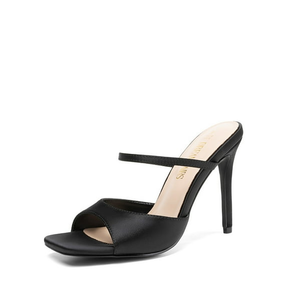 Dream Pairs Women's Square Toe Slip On Stiletto