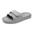thumbnail image 1 of Dream Pairs Women's Summer Adjustable Athletic Slide Sandals Arch Support Slip on Open Toe Cute Lightweight Comfortable Flat Outdoor Indoor Sport Sandals SDSS2223W GREY Size 6, 1 of 4