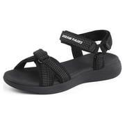 Dream Pairs Women's Summer Fashion Comfort Sport Sandals Outdoor Athletic Hiking Sandals QDL19001L BLACK Size 8.5
