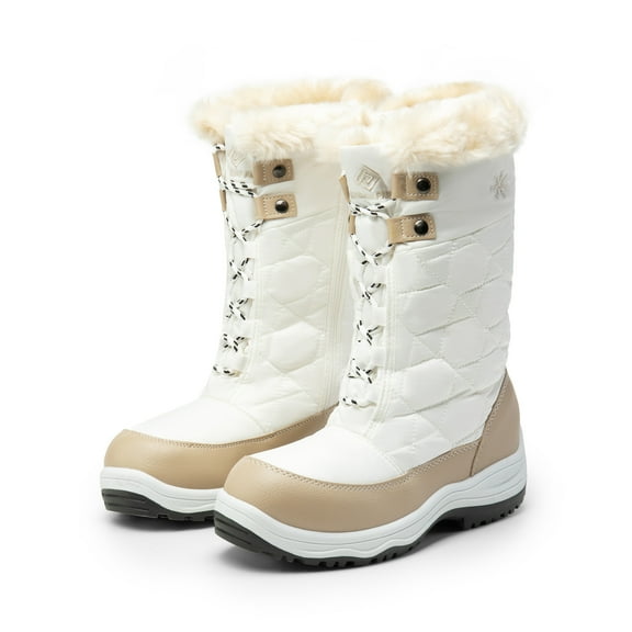 Women's Non-Slip Warm Lined Mid Calf Winter Snow Boots
