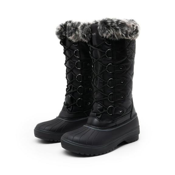 Dream Pairs Women's Waterproof Warm Faux Lined Mid Calf Winter Snow Boots