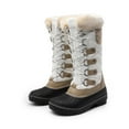 thumbnail image 1 of Dream Pairs Women's Soft Waterproof Warm Faux Lined Mid Calf Winter Snow Boots, 1 of 6