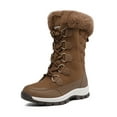 thumbnail image 1 of DREAM PAIRS Women's Mid-Calf Winter Snow Boots, Waterproof Warm Faux Fur Lined Lace-Up Non-Slip Outdoor Booties, 1 of 4