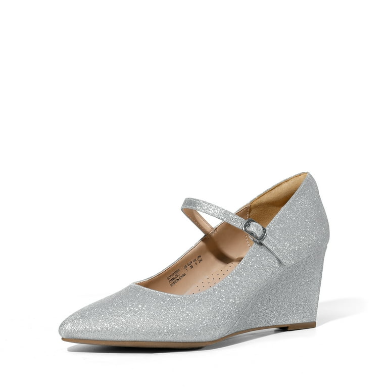 Dream Pairs Women's Wedges Closed Toe High Heels Dress Wedding