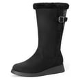 thumbnail image 1 of Dream Pairs Women's Winter Casual Snow Boots Wide Mid-Calf Fashion Warm Outdoor Boot DSB212 BLACK Size 9, 1 of 6
