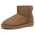 thumbnail image 1 of BURUDANI Women's Winter Warm Snow Boots Classic Slip On Ankle Snow Boots DSB214 CAMEL Size 7, 1 of 5
