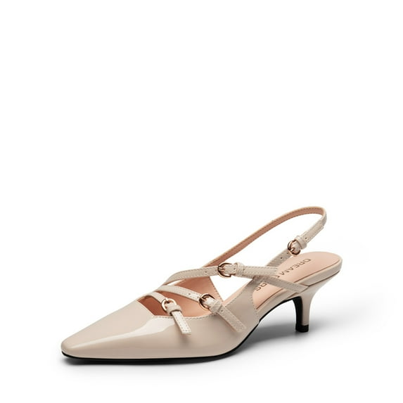 Dream Pairs Women's buckle slingback Stiletto Heel