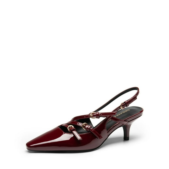 Dream Pairs Women's buckle slingback Stiletto Heel