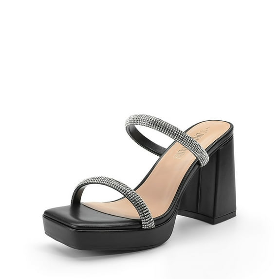 Dream Pairs Women's double-strap platform heel sandals