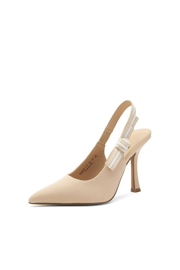 Women's slingback Stiletto Closed Toe Heel