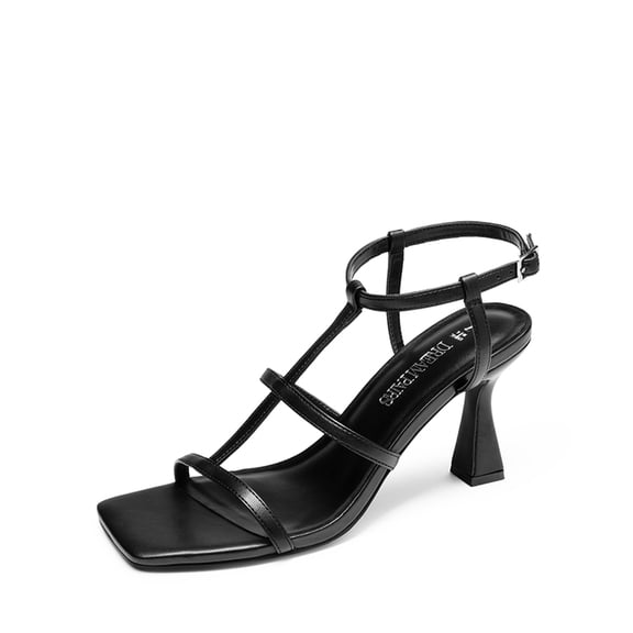 Dream Pairs Women's strappy dress sandals  Square Toe Heels