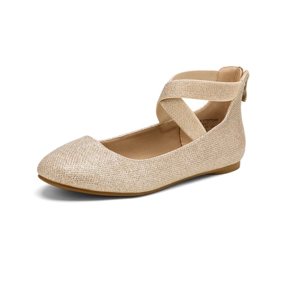 DREAM PAIRS Women's Ballet Flats Stretchy Mary Jane Slip-Ons Lightweight & Comfortable for Work/Daily Wear