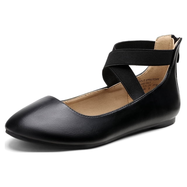 Dream Pairs Womens Ballet Flats Elastic Ankle Strap Mary Jane Slip On ...