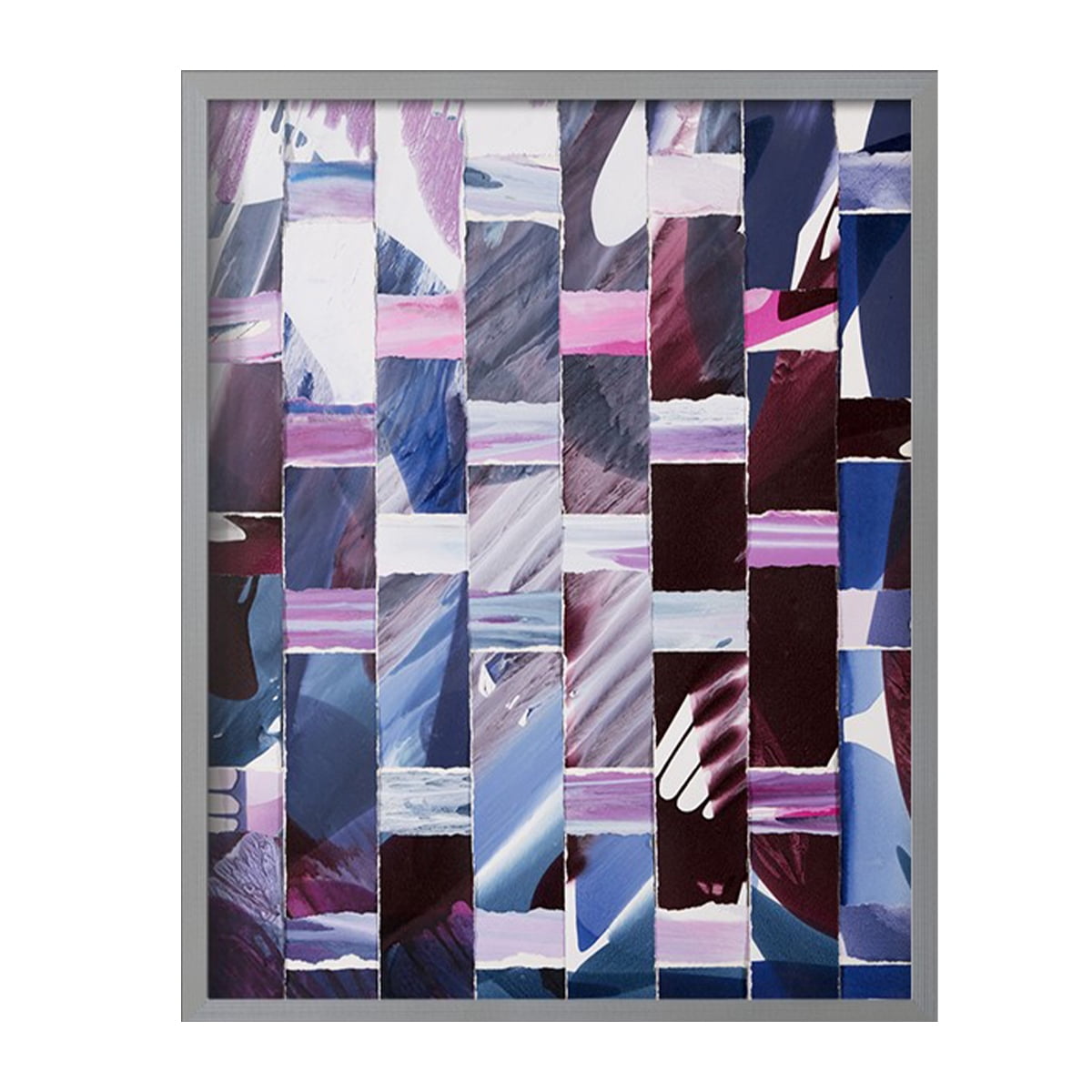Dream Portals Framed Print in Gray Solid Wood Framed Print No Nail Hanging