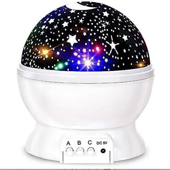 Dream Rotating Projection Lamp Mokoqi Star Projector Night Lights For Kids, Birthday Gifts For 1-4-6-14 Year Old Girl Boy Kids Bedroom, Glow In The Da