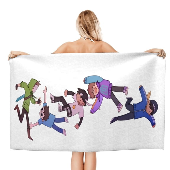 Dream SMP Beach Quick Drying Towel, vibrant design, lightweight, quick-drying, and sand-resistant for ultimate beach comfort.size 30.7x59in (78x150cm)