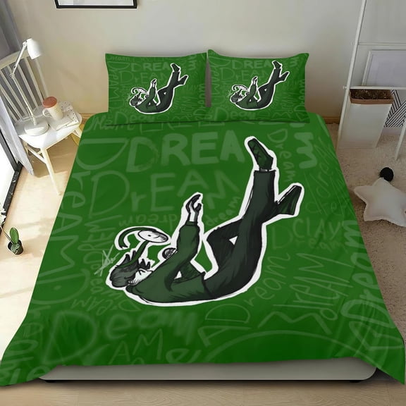 Dream SMP Themed Bed Sheet Set Three Piece Set 53x79 Inches Comfortable And Skin Friendly Unique Design Creating A Star Studded Night