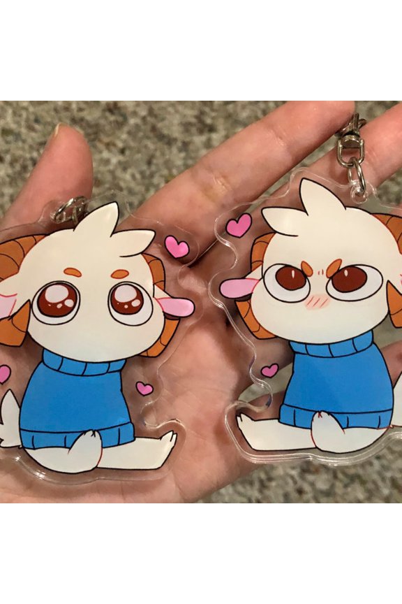 Dream SMP doublesided keychain - Jschlatt Ram little guy (1 keychain)