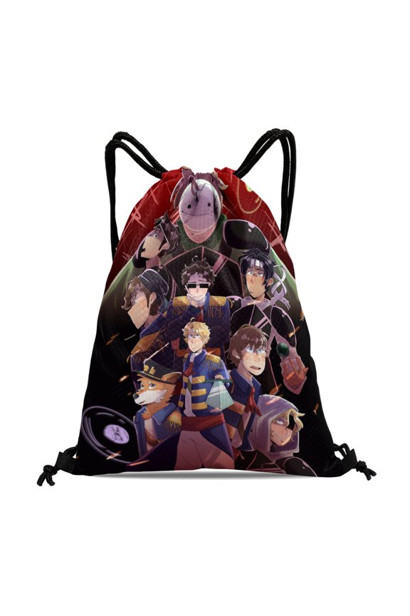 Dream SMP-theme Drawstring Backpack Sports Gym Bag Water Resistant String Bag Cinch Bag12''X16''30X40cm