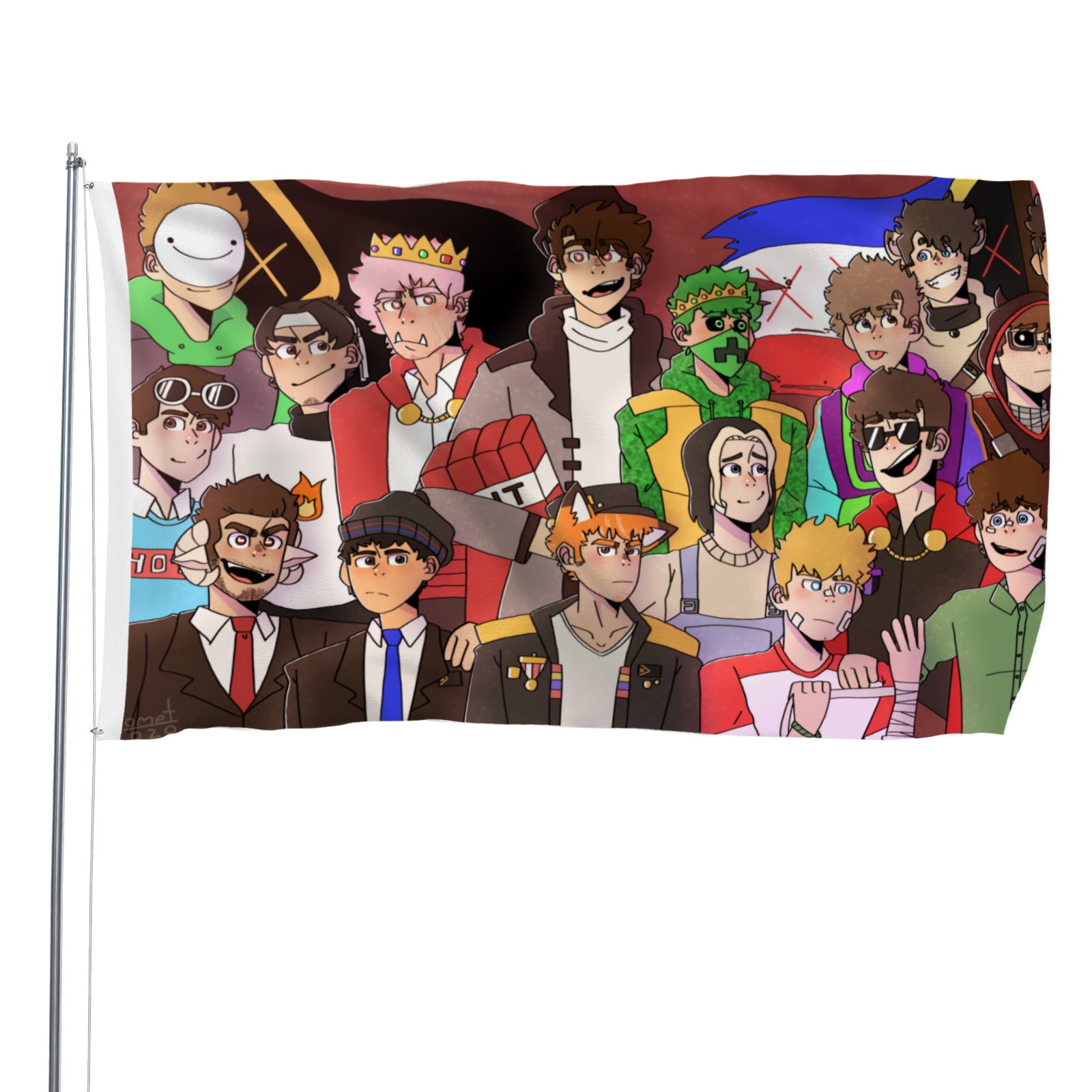 Dream SMP-themed Printed Flag Perfect gift for fans, friends, and ...
