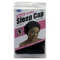 thumbnail image 1 of Dream Satin Sleep Cap Jumbo Black (12 Pieces), 1 of 1
