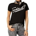 thumbnail image 1 of Dream Scene Womens Cotton Cocktails Graphic T-Shirt, Black, Small, 1 of 1