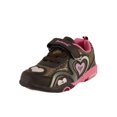 thumbnail image 1 of Dream Seek Girls Toddler 1346 Athletic Casual Velcro Strap Light Up Fashion Sneaker (8 M US Toddler, Brown), 1 of 3