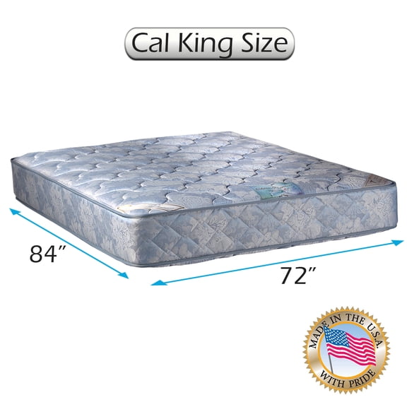 Dream Sleep Chiro Premier 2-Sided Orthopedic (Blue) Cali King Mattress Only with Mattress Protector Included - Spine Support, Fully Assembled, Innerspring coils, Long Lasting by Dream Solutions USA