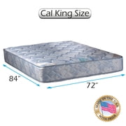 Dream Sleep Chiro Premier 2-Sided Orthopedic Blue Cali King Mattress Only with Mattress Protector Included - Spine Support, Fully Assembled, Innerspring coils, Long Lasting by Dream Solutions USA