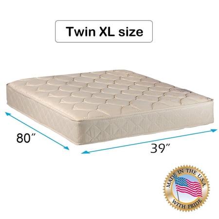 Dream Sleep Comfort Classic Gentle Firm Twin XL Mattress Only with Mattress Cover Protector Included - Orthopedic, Good for your back, Long Lasting and 2 Sided by Dream Solutions USA