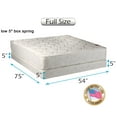 thumbnail image 1 of Dream Sleep Legacy Flippable Double-Sided Mattress and Low Height Box Spring Set with Bed Frame Included - Spine Support, Orthopedic, Long Lasting Comfort by Dream Solutions USA (Full 54"x75"x8"), 1 of 5