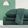 thumbnail image 1 of Dream Sleep Rayon Made from Bamboo Bed Sheets Set-Ultra Soft Sheets-Deep Pockets 16"-Wrinkle Resistant-3 Pieces, Twin Emerald, 1 of 3