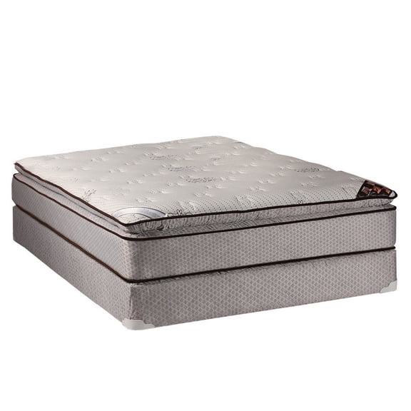 DS USA Spinal Dream Plush Pillowtop (Eurotop) Mattress Set with Mattress Cover Protector - Orthopedic , Innerspring Coils, Sleep System, Fully Assembled (Full 54"x75"x12")