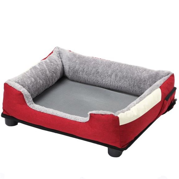Dream Smart Electronic Heating & Cooling Smart Pet Bed - Burgundy Red - Medium
