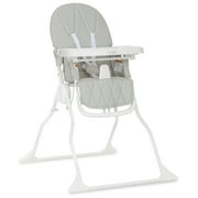 Dream On Me Snack and Stow Baby high Chair, Easy to fold and Store Travel high Chair, Removable and Three Position Adjustable Tray Portable high Chair, Koala Gray