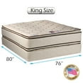 thumbnail image 1 of Dream Solutions Coil Comfort Pillow Top 11" Innerspring Mattress Set with Bed Frame, 1 of 4