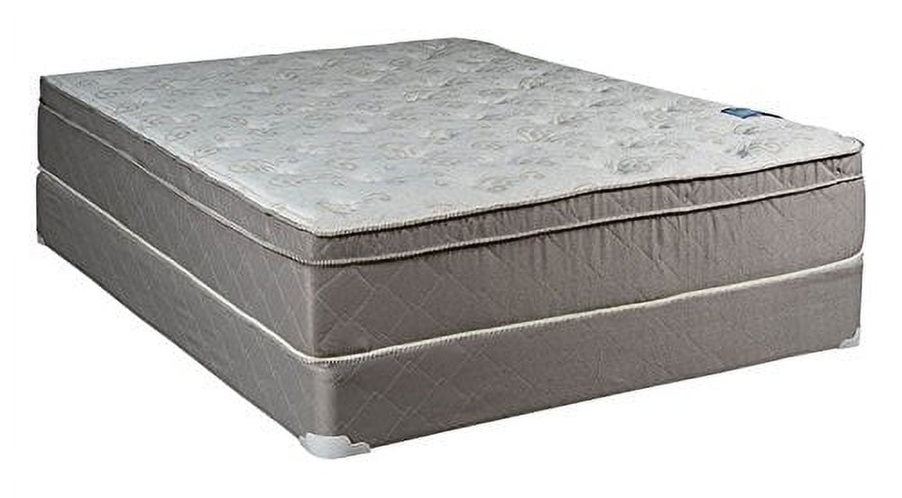 Dream Solutions Milano Inner Spring Coil Pillow, Top Foam Encased Edge Support Mattress and Box Spring Set, Queen
