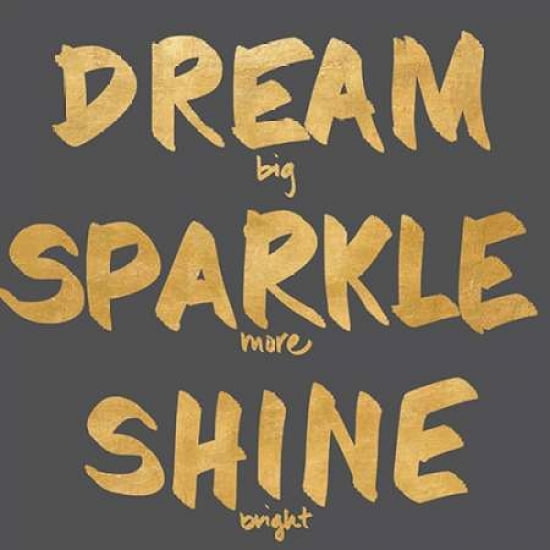 Dream Sparkle Shine Border Canvas Art - Sundance Studios (24 x 24)