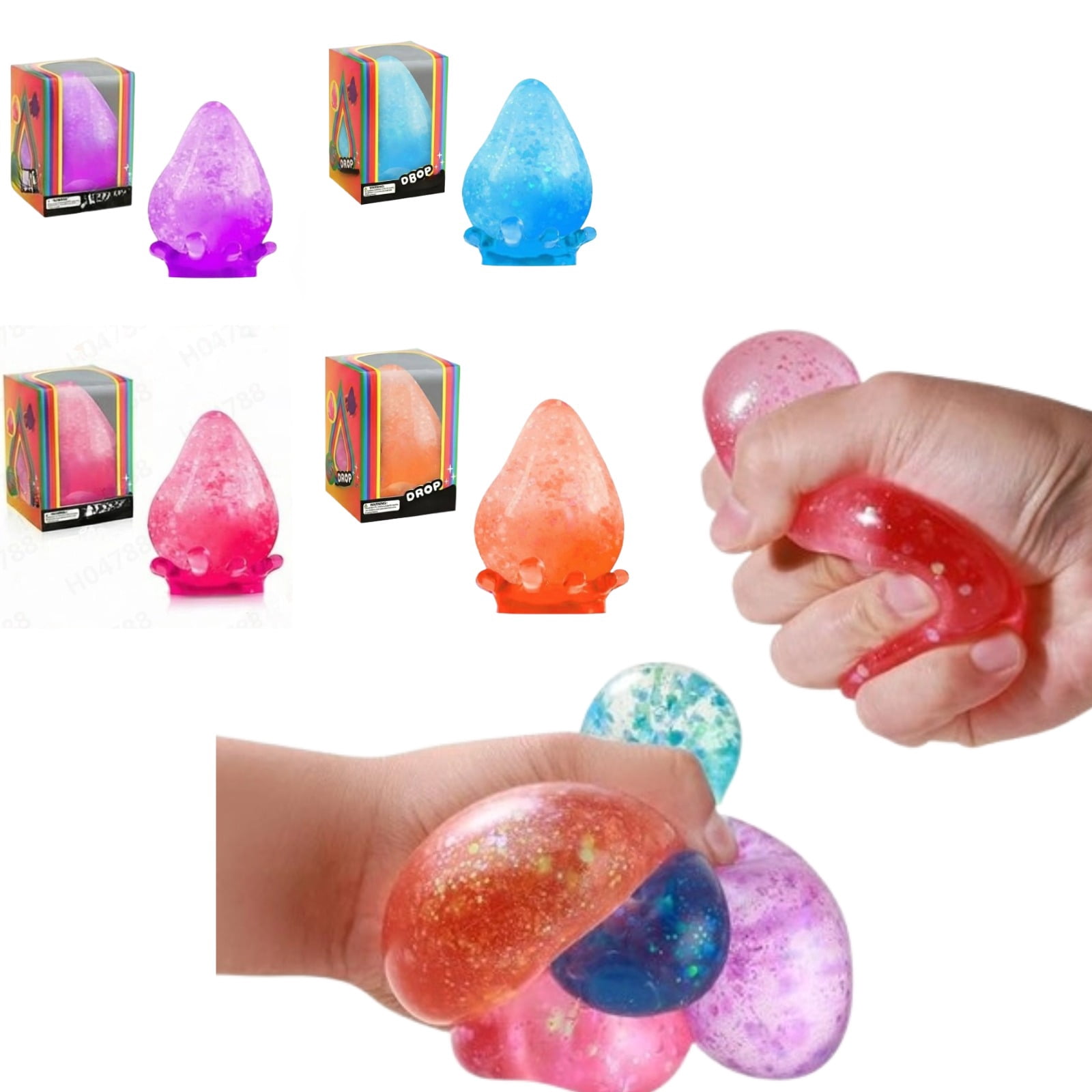 Dream Squishy Drop Squishy Stress Ball Water Drop Fidget Stress Ball ...