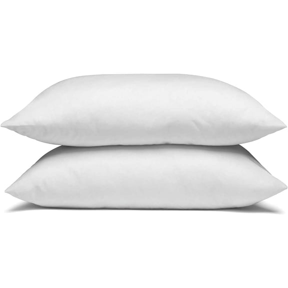 Dream Surrender Firm Support Pillows - Hypoallergenic Polyester Filled Cotton Shell Pillow Set, King Size 2 Pillow Set for Hotel or Home Use, by Manchester Mills