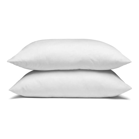 Dream Surrender Firm Support Pillows - Hypoallergenic Polyester Filled Cotton Shell Pillow Set, Standard Size 2 Pillow Set for Hotel or Home Use, by Mills