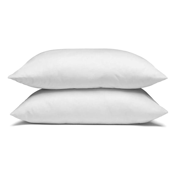 Dream Surrender Firm Support Pillows - Hypoallergenic Polyester Filled Cotton Shell Pillow Set, Standard Size 2 Pillow Set for Hotel or Home Use, by Mills