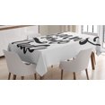 thumbnail image 1 of Dream Tablecloth, Inspirational Dreams Come True Lettering on Plain Background Monochrome Design, Rectangular Table Cover for Dining Room Kitchen, 60" X 84",Black and White, by Ambesonne, 1 of 3