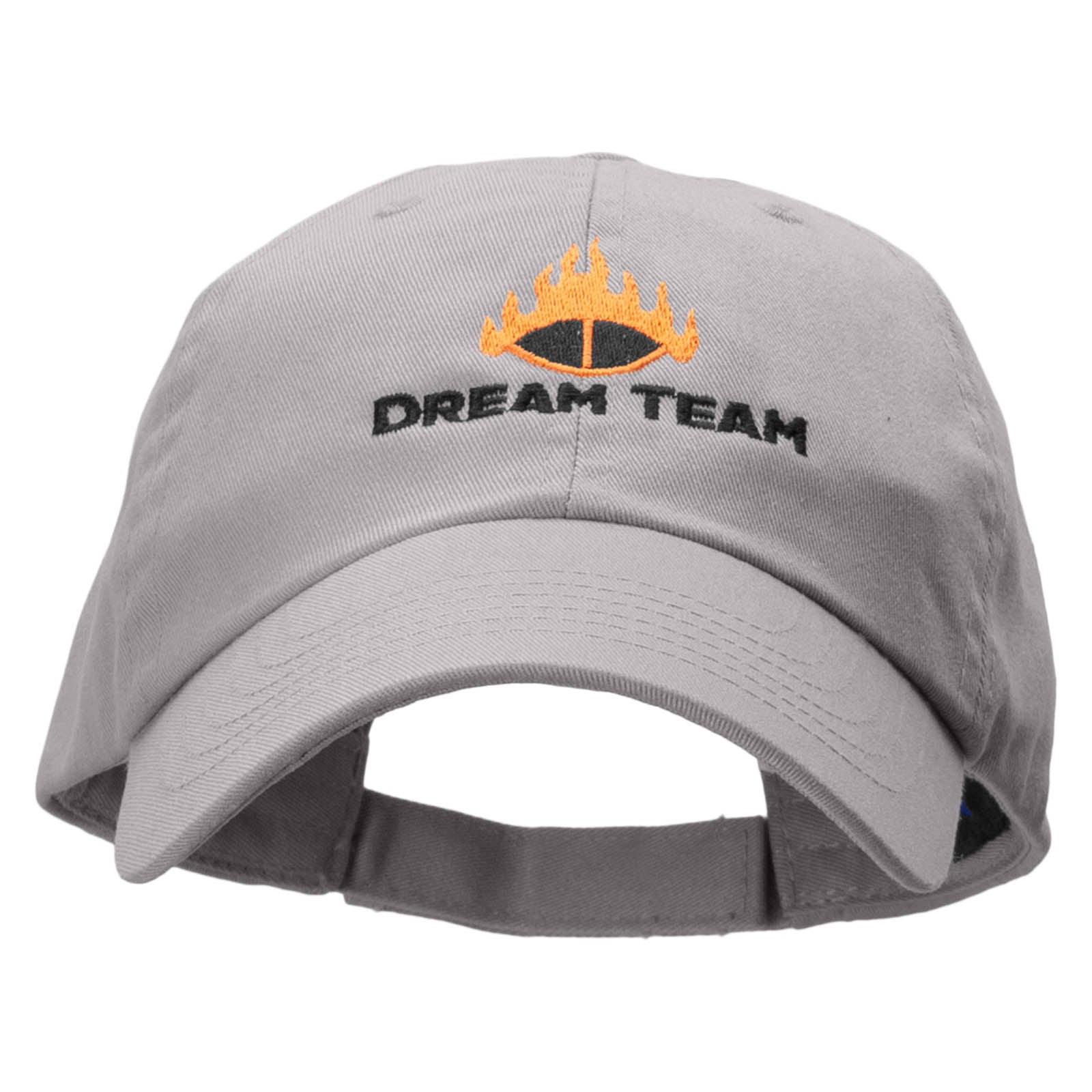 Youth Brushed Cotton Twill Baseball Cap - Low Profile, Grey, One Size Fits Most Kids