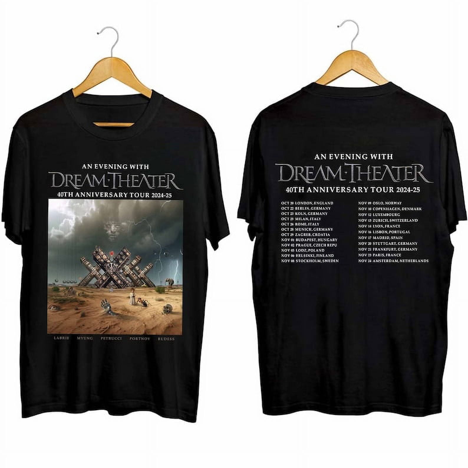 Dream Theater 40th Anniversary Tour 2024 2025 Shirt, Dream Theater Band Fan Shirt, Dream