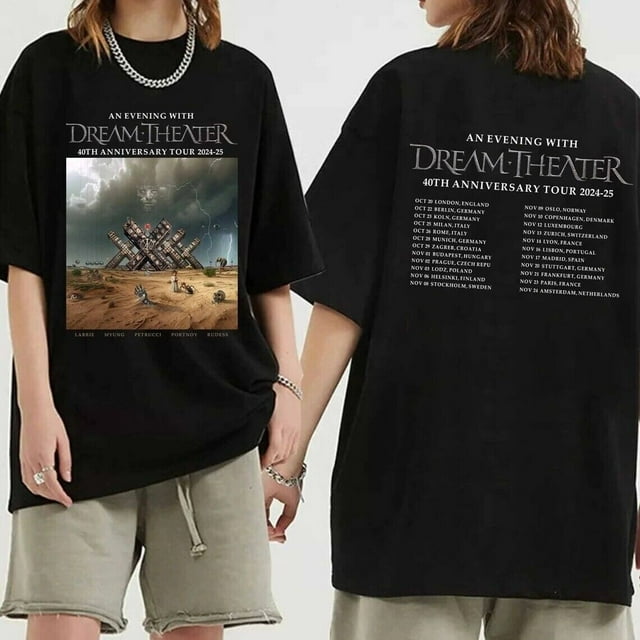 Dream Theater - 40th Anniversary Tour 2024 2025 Shirt - Walmart.com