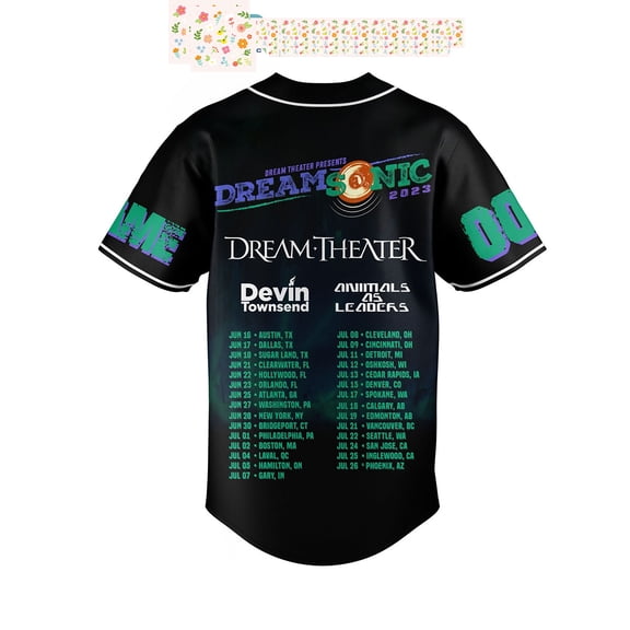 Dream Theater Presents Dream Sonic 2023 Personalized Baseball Jersey
